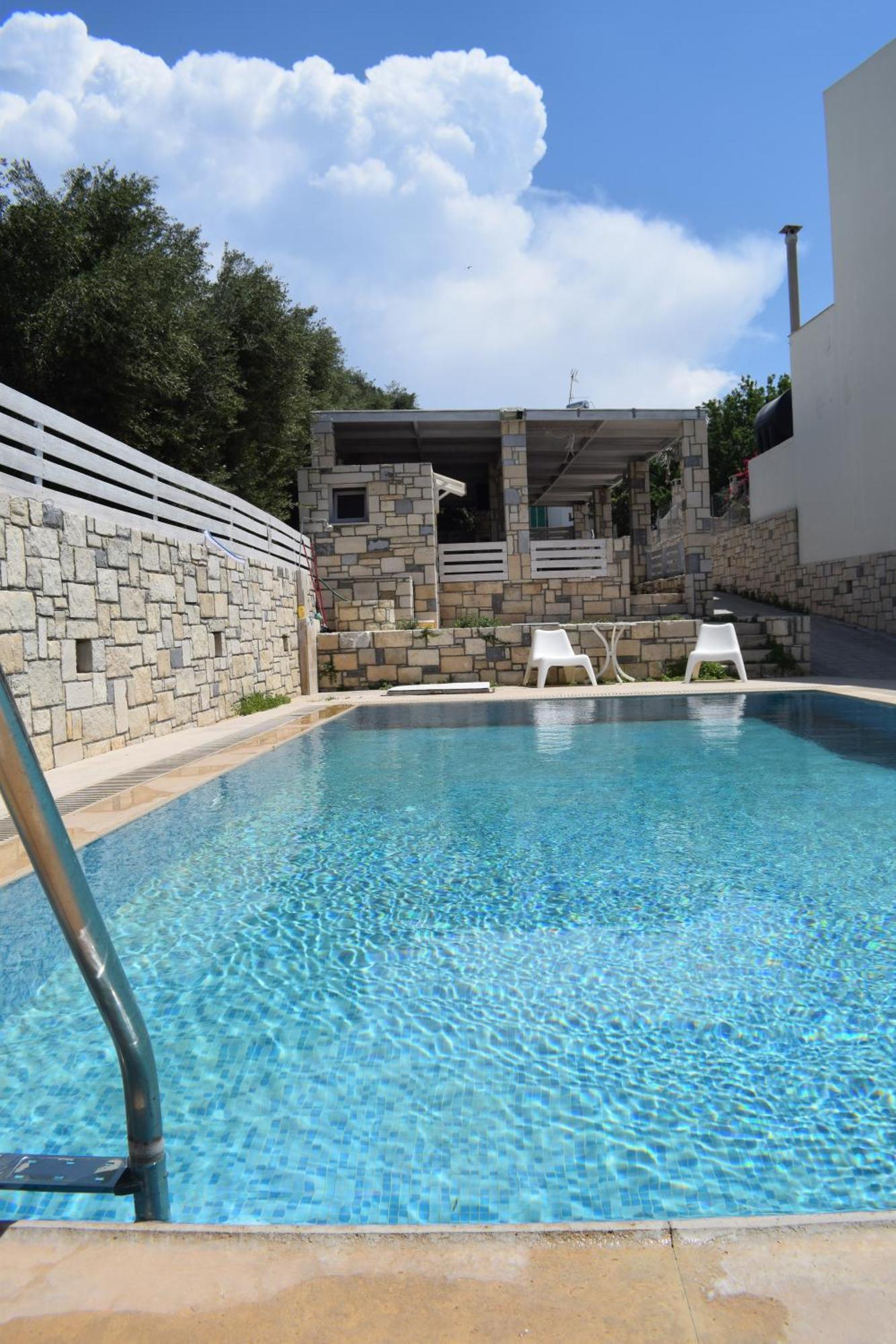 Aquarock Villa With Private Pool Prassás Zewnętrze zdjęcie