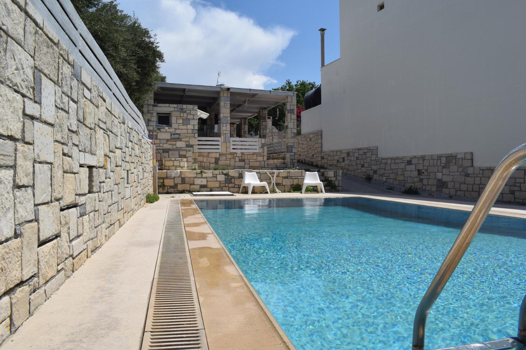 Aquarock Villa With Private Pool Prassás Zewnętrze zdjęcie