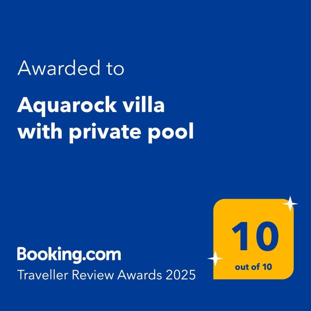 Aquarock Villa With Private Pool Prassás Zewnętrze zdjęcie
